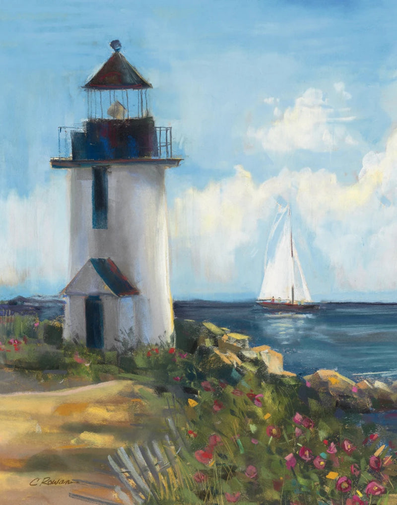 Sunday Morning Sail Crop by Carol Rowan