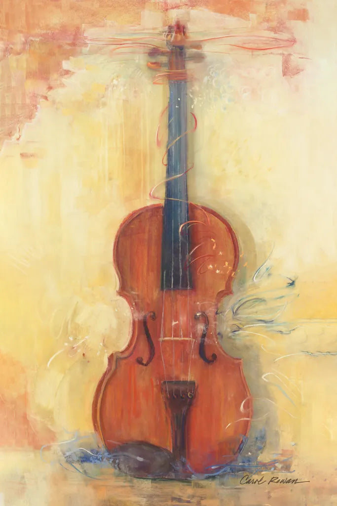 Violin v2 by Carol Rowan. SKU 83560h. Archival Giclee Fine art print for wall decor.