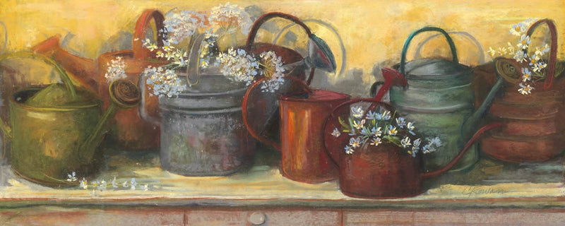 Watering Cans by Carol Rowan