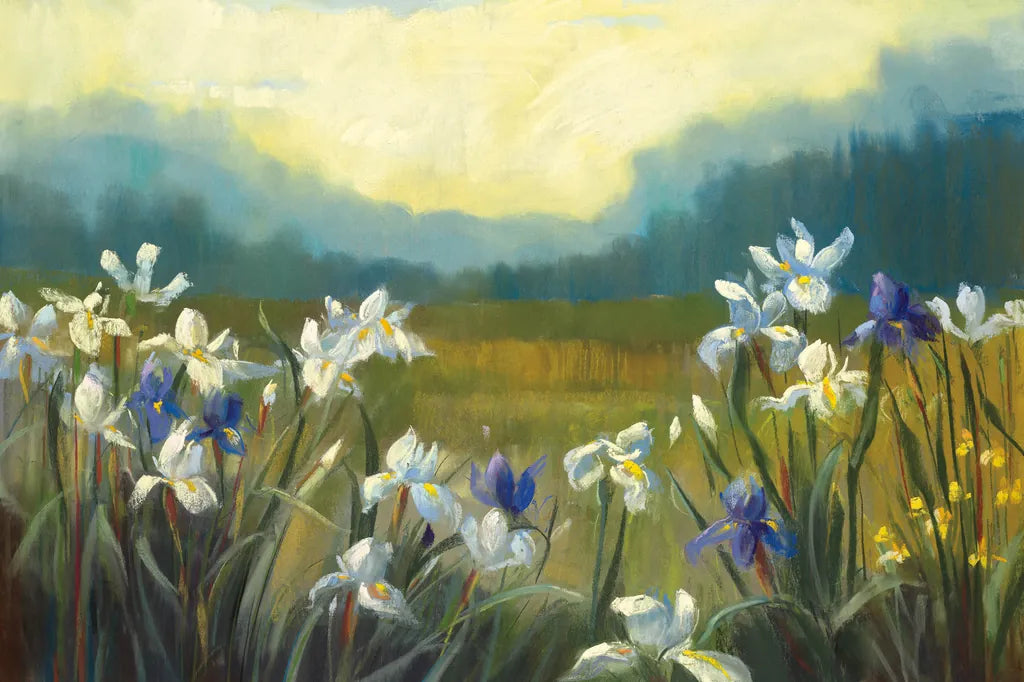 Wild Iris by Carol Rowan. SKU 41963i. Archival Giclee Fine art print for wall decor.