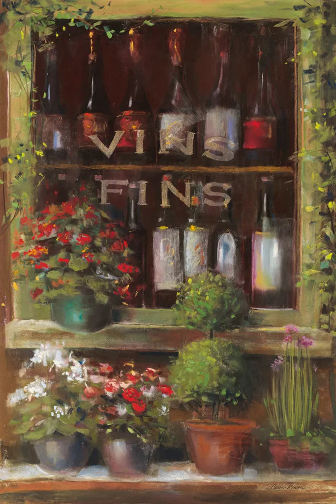 Wine and Herbs I by Carol Rowan. SKU 8178h. Archival Giclee Fine art print for wall decor.