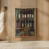 Wine and Herbs II by Carol Rowan. shown as over sized large wall art. Available as an archival giclee rolled canvas, fine art paper, or poster print. SKU 8179h.