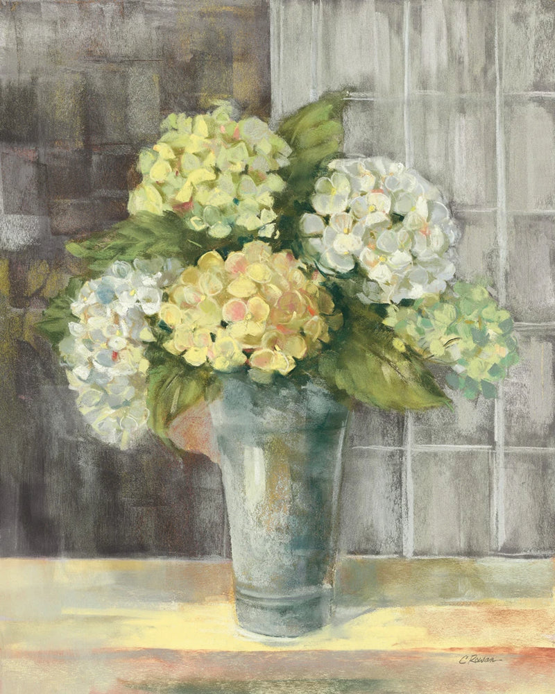 Yellow Hydrangea Gray by Carol Rowan