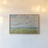 Aerial View by Carson Overstreet. shown as a paper print in a natural frame. Available as a archival giclee rolled canvas, fine art paper, or poster print. SKU 97453i.