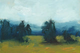 Fields and Mountains by Carson Overstreet. SKU 97432i. Archival Giclee Fine art print for wall decor.