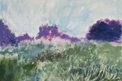 Impressionsitic Meadow by Carson Overstreet. SKU 97434i. Archival Giclee Fine art print for wall decor.