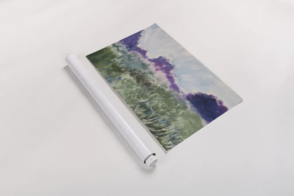Impressionsitic Meadow by Carson Overstreet. shown as a rolled paper print. Available as archival giclee rolled canvas, fine art paper, or poster print. SKU 97434i.