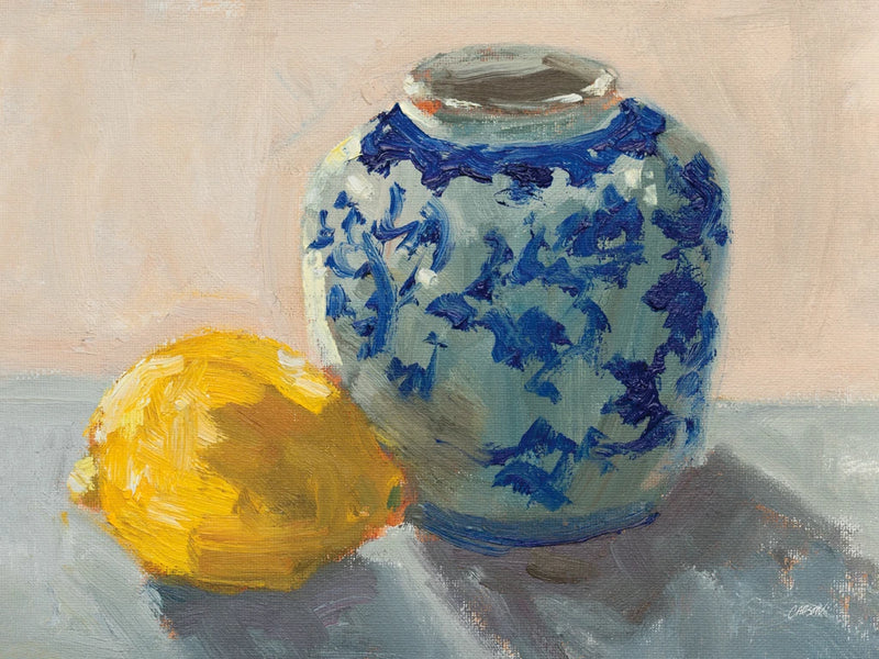 Lemon with Chinoiserie Pot by Carson Overstreet