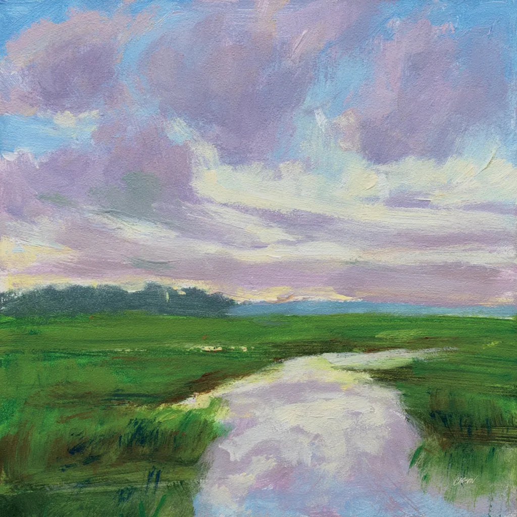 Marsh Creek by Carson Overstreet. SKU 99023a. Archival Giclee Fine art print for wall decor.