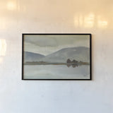 Misty View by Carson Overstreet. shown as a paper print in a black flame. Available as a archival giclee rolled canvas, fine art paper, or poster print. SKU 96857i.