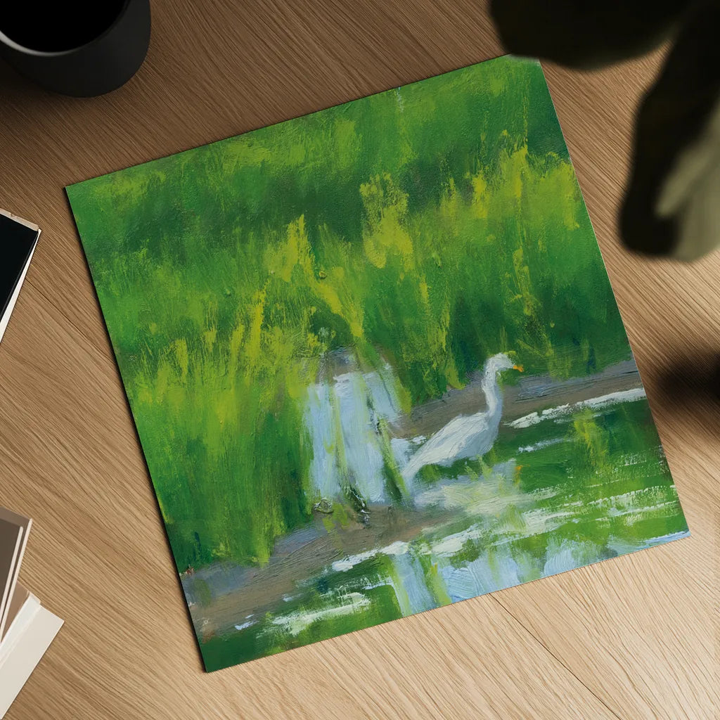 Morning Feast by Carson Overstreet. Shown as a detailed flat fine art print, highlighting archival giclee quality. Available as an archival giclee rolled canvas, fine art paper, or poster print. SKU 99025a.