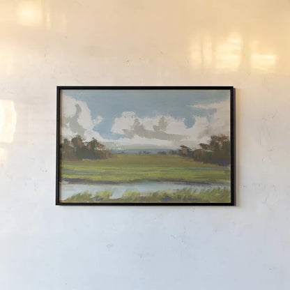 On a Clear Day by Carson Overstreet. shown as a paper print in a black flame. Available as a archival giclee rolled canvas, fine art paper, or poster print. SKU 96853i.