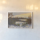 Over the Dunes by Carson Overstreet. shown as a paper print in a white frame. Available as a archival giclee rolled canvas, fine art paper, or poster print. SKU 96855i.
