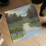 Quiet Waters by Carson Overstreet. Shown as a detailed flat fine art print, highlighting archival giclee quality. Available as an archival giclee rolled canvas, fine art paper, or poster print. SKU 104131a.