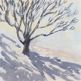 Snowfall Tree by Carson Overstreet. SKU 104519a. Archival Giclee Fine art print for wall decor.