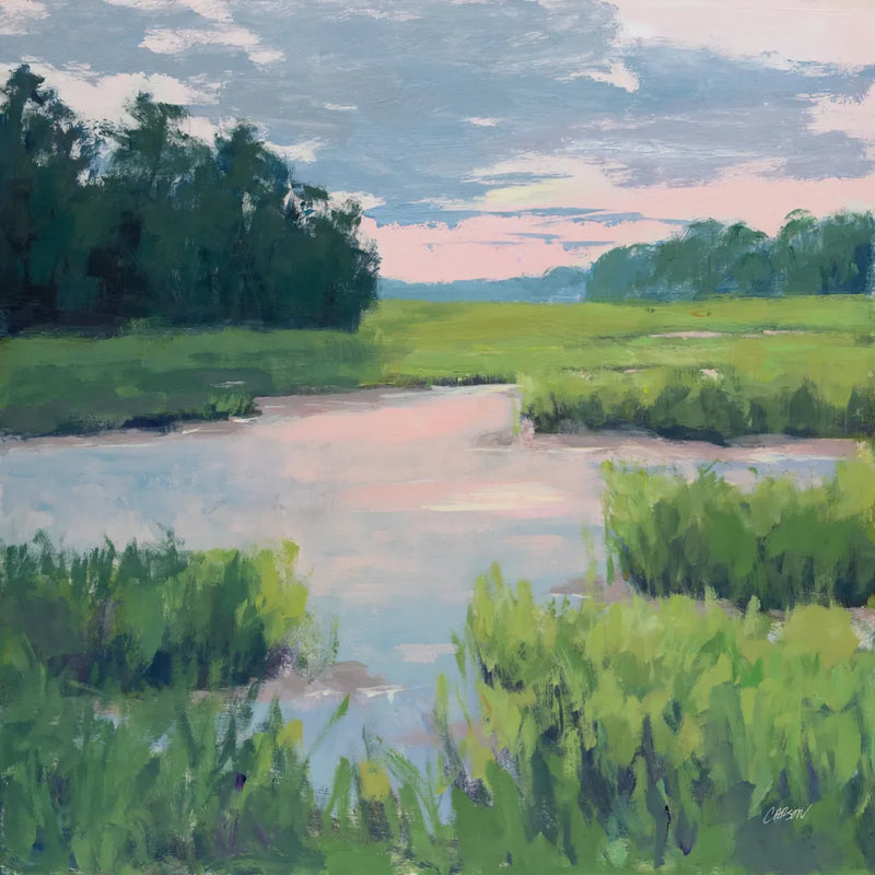 Sunset Brillance by Carson Overstreet. SKU 104130a. Archival Giclee Fine art print for wall decor.