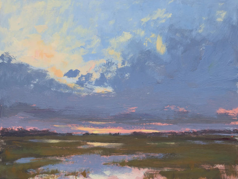 Vivid Sunset Over the Water by Carson Overstreet