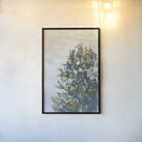 Winter Shrub by Carson Overstreet. shown as a paper print in a black flame. Available as a archival giclee rolled canvas, fine art paper, or poster print. SKU 104518h.