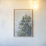 Winter Shrub by Carson Overstreet. shown as a paper print in a natural frame. Available as a archival giclee rolled canvas, fine art paper, or poster print. SKU 104518h.
