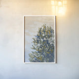 Winter Shrub by Carson Overstreet. shown as a paper print in a white frame. Available as a archival giclee rolled canvas, fine art paper, or poster print. SKU 104518h.