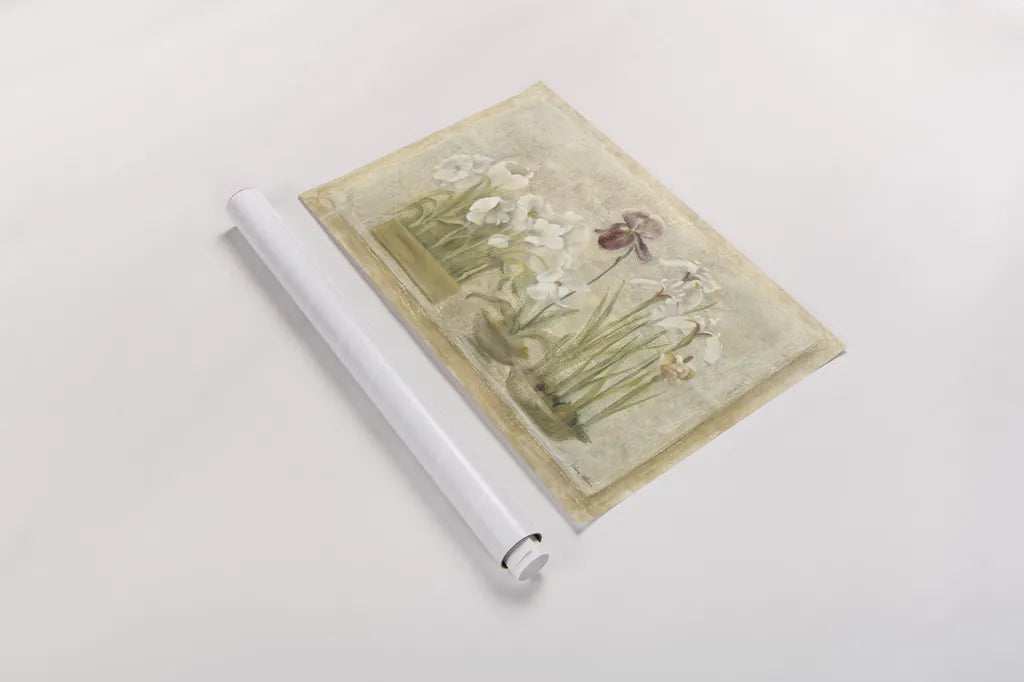 Asian Florals by Cheri Blum. shown as a rolled paper print. Available as archival giclee rolled canvas, fine art paper, or poster print. SKU 6841i.