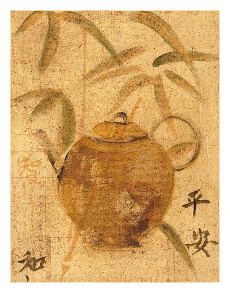Asian Teapot IV by Cheri Blum