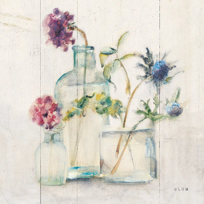 Blossoms II Light by Cheri Blum. SKU 68657a. Archival Giclee Fine art print for wall decor.