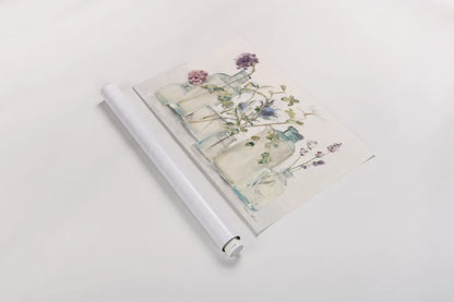 Blossoms IV by Cheri Blum. shown as a rolled paper print. Available as archival giclee rolled canvas, fine art paper, or poster print. SKU 91501i.