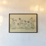 Blossoms and Buds by Cheri Blum. shown as a paper print in a black flame. Available as a archival giclee rolled canvas, fine art paper, or poster print. SKU 7260i.
