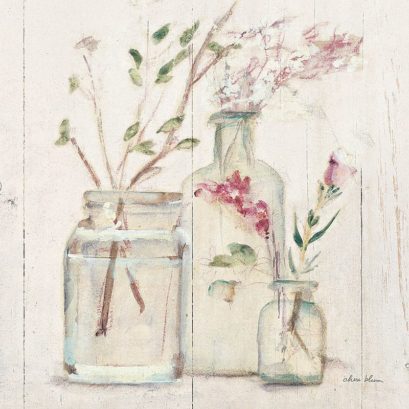 Blossoms on Birch VI. by Cheri Blum. SKU 22378a. Archival Giclee Fine art print for wall decor.