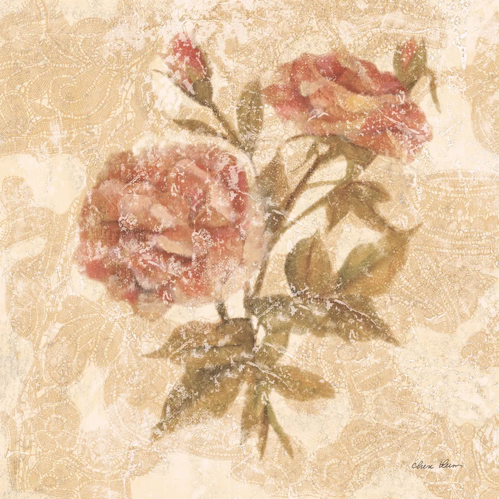 Bohemian Roses I by Cheri Blum. SKU 7496a. Archival Giclee Fine art print for wall decor.