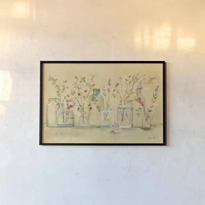 Branches and Buds by Cheri Blum. shown as a paper print in a black flame. Available as a archival giclee rolled canvas, fine art paper, or poster print. SKU 7261i.