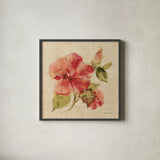Bright Tropics II by Cheri Blum. Shown in a sleek black glass frame for a contemporary gallery look. Available as an archival giclee rolled canvas, fine art paper, or poster print. SKU 26929a.