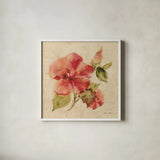Bright Tropics II by Cheri Blum. Shown in a crisp white glass frame for a clean and minimalist style. Available as an archival giclee rolled canvas, fine art paper, or poster print. SKU 26929a.