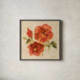Bright Tropics III by Cheri Blum. Shown in a sleek black glass frame for a contemporary gallery look. Available as an archival giclee rolled canvas, fine art paper, or poster print. SKU 26930a.