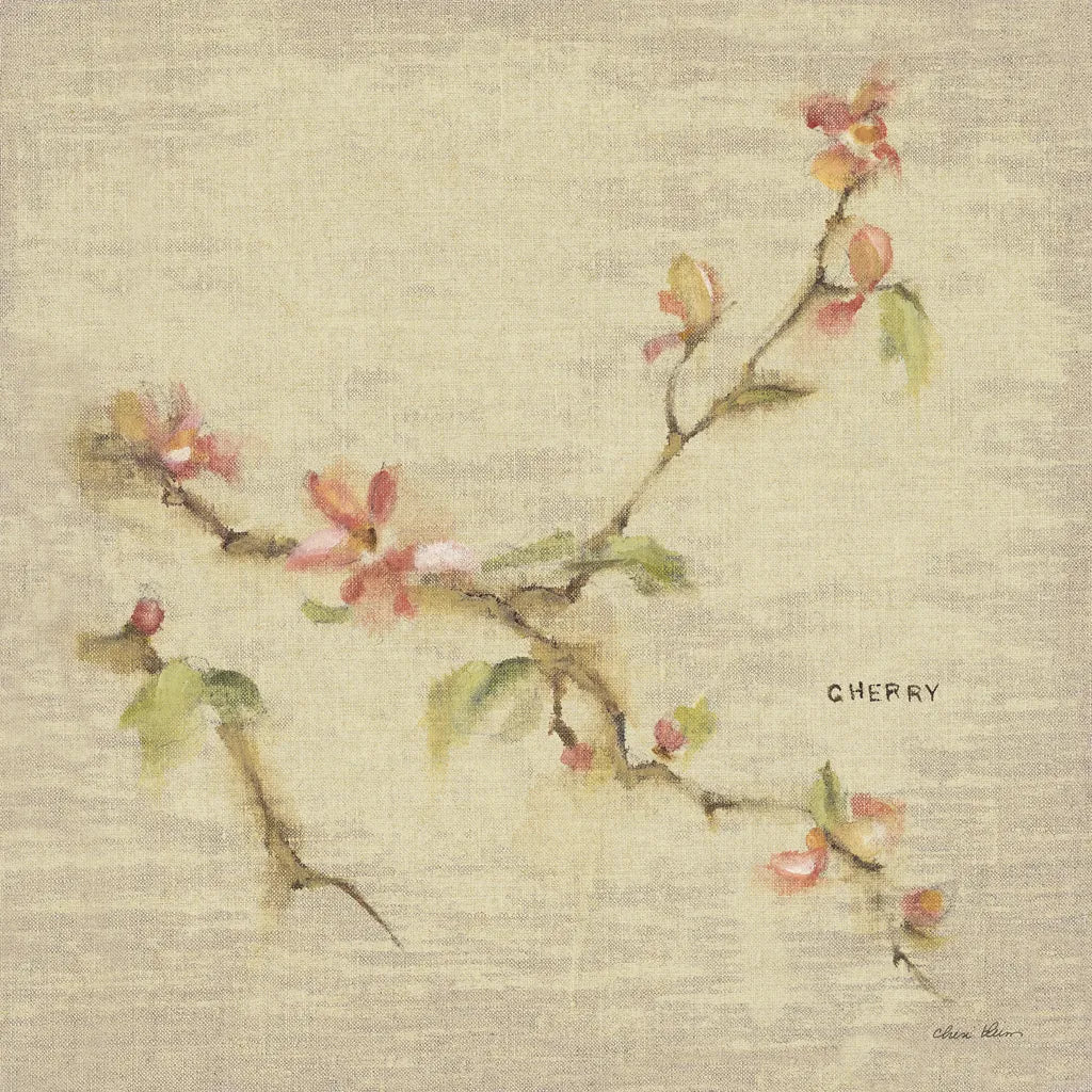 Cherry Blossom by Cheri Blum. SKU 7019a. Archival Giclee Fine art print for wall decor.