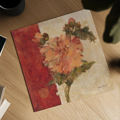 Chinoiserie III by Cheri Blum. Shown as a detailed flat fine art print, highlighting archival giclee quality. Available as an archival giclee rolled canvas, fine art paper, or poster print. SKU 7492a.