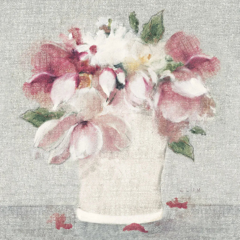 Cottage Bouquet II Light by Cheri Blum. SKU 68654a. Archival Giclee Fine art print for wall decor.