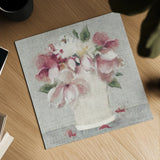 Cottage Bouquet II Light by Cheri Blum. Shown as a detailed flat fine art print, highlighting archival giclee quality. Available as an archival giclee rolled canvas, fine art paper, or poster print. SKU 68654a.