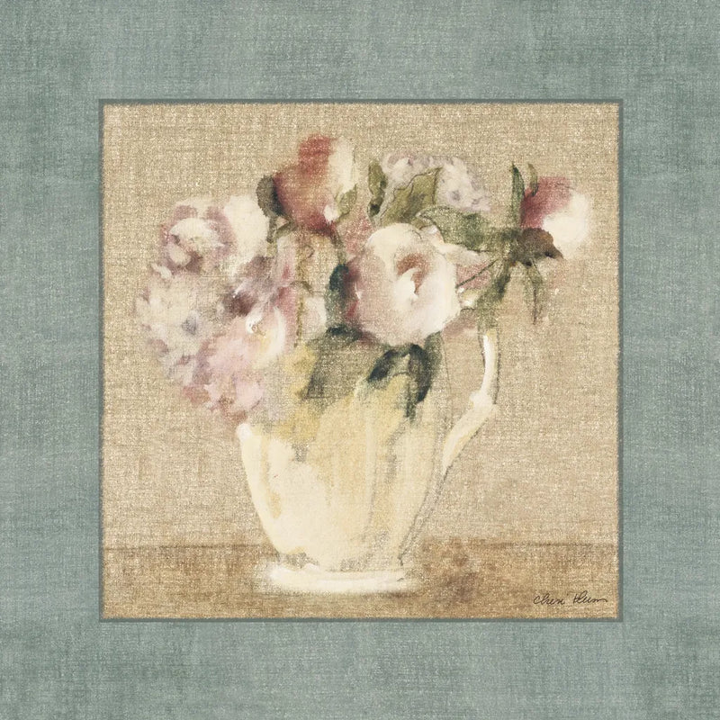 Cottage Bouquet III by Cheri Blum. SKU 8236a. Archival Giclee Fine art print for wall decor.
