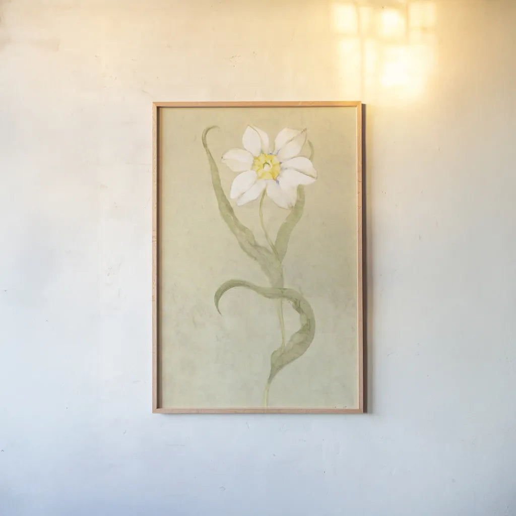 Dancing Bulbs III by Cheri Blum. shown as a paper print in a natural frame. Available as a archival giclee rolled canvas, fine art paper, or poster print. SKU 8261h.