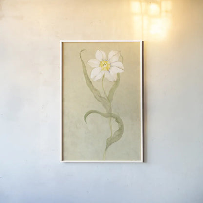 Dancing Bulbs III by Cheri Blum. shown as a paper print in a white frame. Available as a archival giclee rolled canvas, fine art paper, or poster print. SKU 8261h.