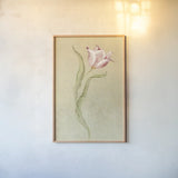 Dancing Bulbs IV by Cheri Blum. shown as a paper print in a natural frame. Available as a archival giclee rolled canvas, fine art paper, or poster print. SKU 8262h.