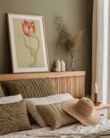 Dancing Bulbs V by Cheri Blum. shown as a paper print in a natural frame. Available as a archival giclee rolled canvas, fine art paper, or poster print. SKU 8263h.