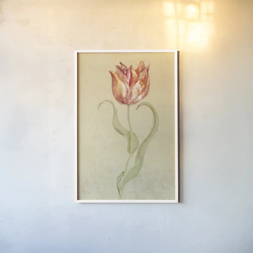 Dancing Bulbs V by Cheri Blum. shown as a paper print in a white frame. Available as a archival giclee rolled canvas, fine art paper, or poster print. SKU 8263h.