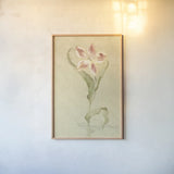 Dancing Bulbs VI by Cheri Blum. shown as a paper print in a natural frame. Available as a archival giclee rolled canvas, fine art paper, or poster print. SKU 8264h.