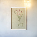 Dancing Bulbs VI by Cheri Blum. shown as a paper print in a white frame. Available as a archival giclee rolled canvas, fine art paper, or poster print. SKU 8264h.