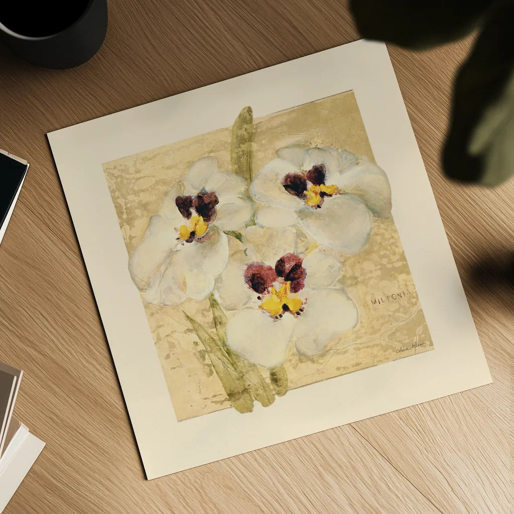 Exotic Floral I Crop by Cheri Blum. Shown as a detailed flat fine art print, highlighting archival giclee quality. Available as an archival giclee rolled canvas, fine art paper, or poster print. SKU 88529a.