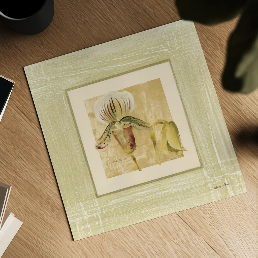 Exotic Floral II by Cheri Blum. Shown as a detailed flat fine art print, highlighting archival giclee quality. Available as an archival giclee rolled canvas, fine art paper, or poster print. SKU 8229a.