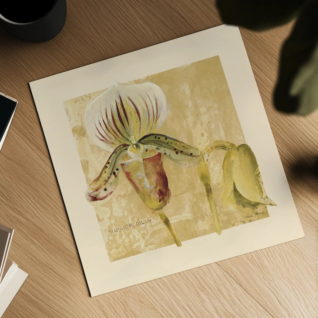 Exotic Floral II Crop by Cheri Blum. Shown as a detailed flat fine art print, highlighting archival giclee quality. Available as an archival giclee rolled canvas, fine art paper, or poster print. SKU 88530a.